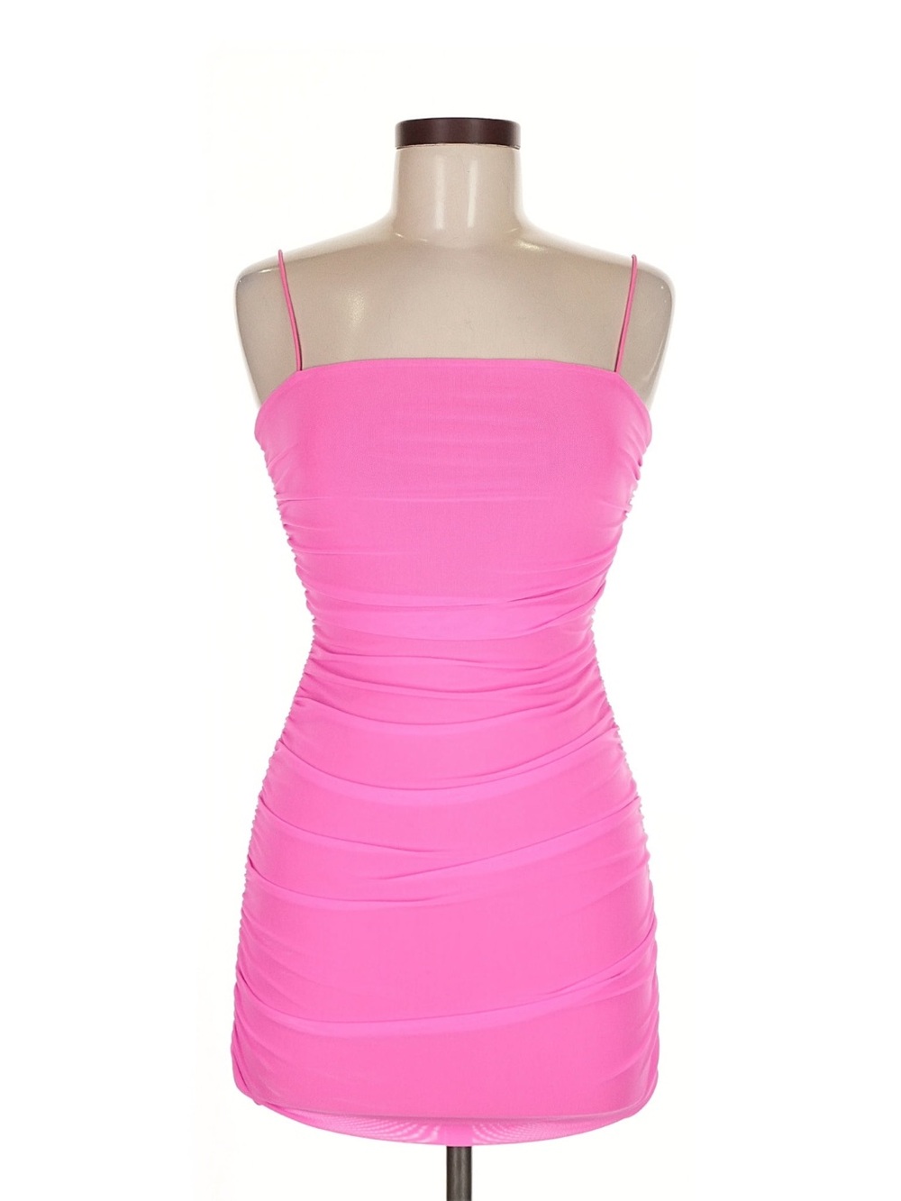 Princess Polly Hot Pink Ruched Bodycon Mini Dress